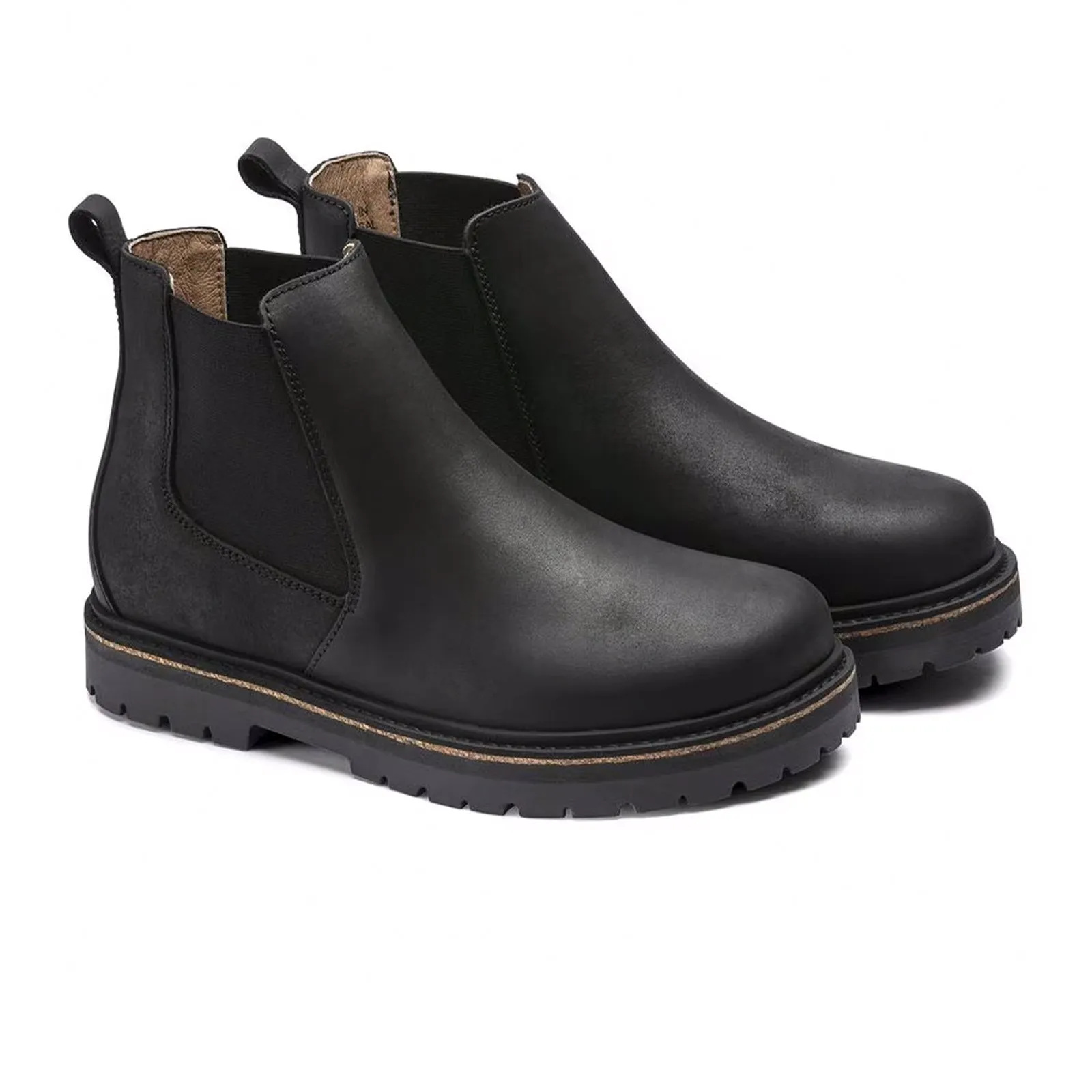 Birkenstock Stalon Narrow Chelsea Boot (Women) - Black Oiled Nubuck