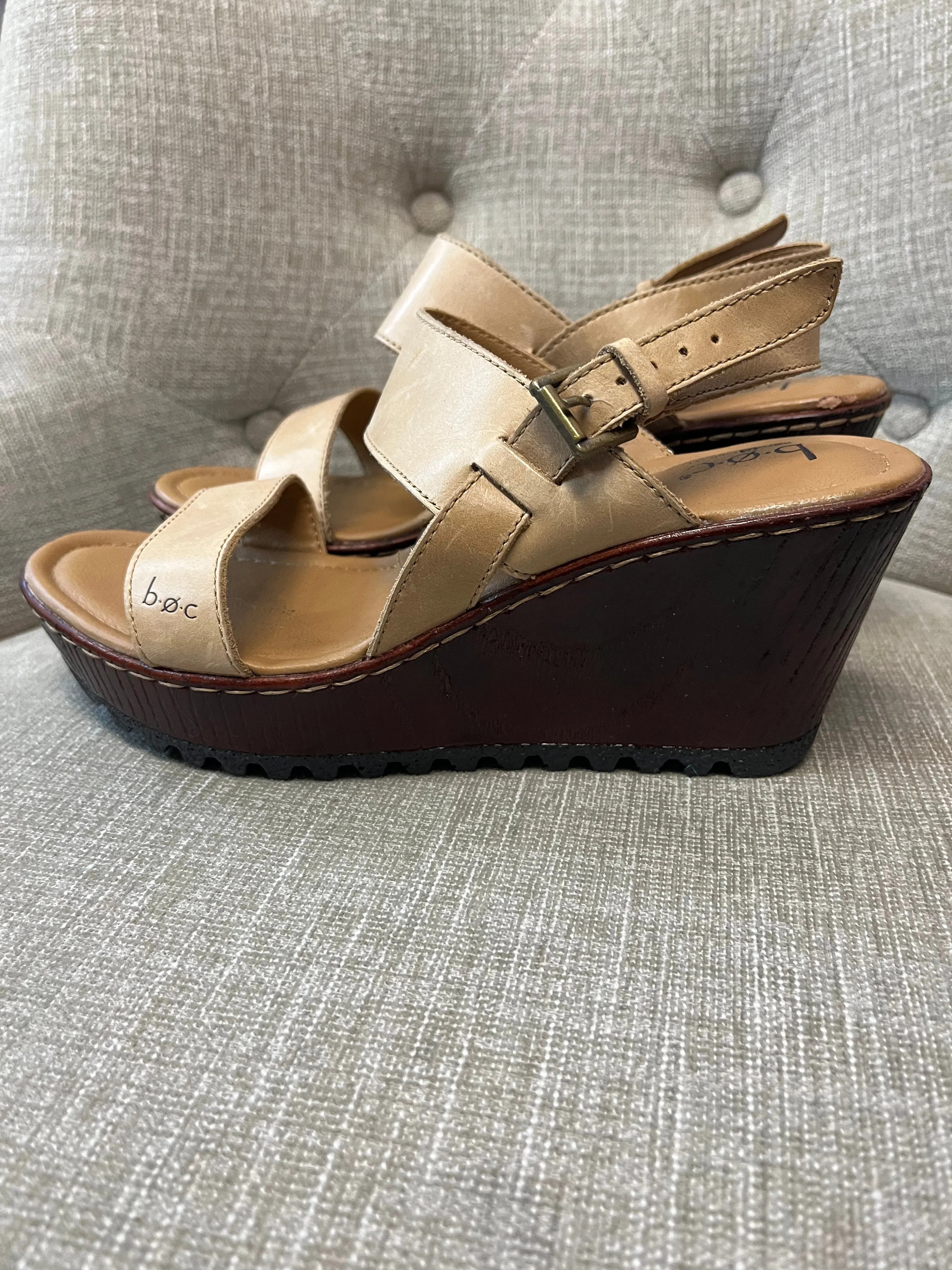 B.O.C Wedge Sandals (Size 8)