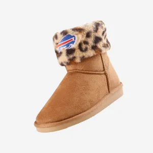 Buffalo Bills Womens Cheetah Fur Boot