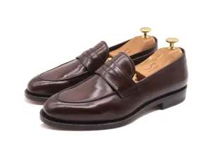 Dejon Men's Calf Leather Loafers - Dark Brown