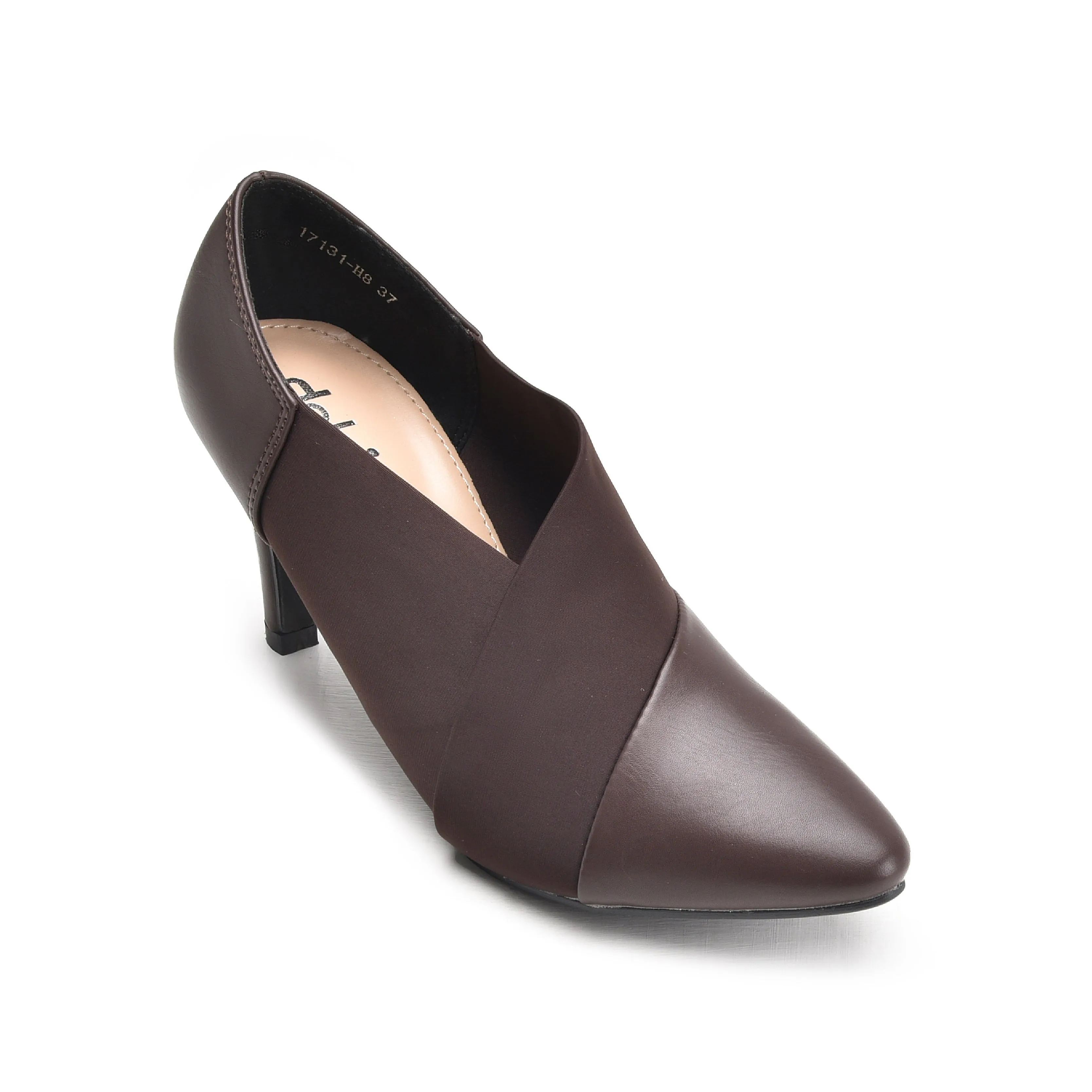 Elegant Brown Mid Heel Pumps | 423N-B