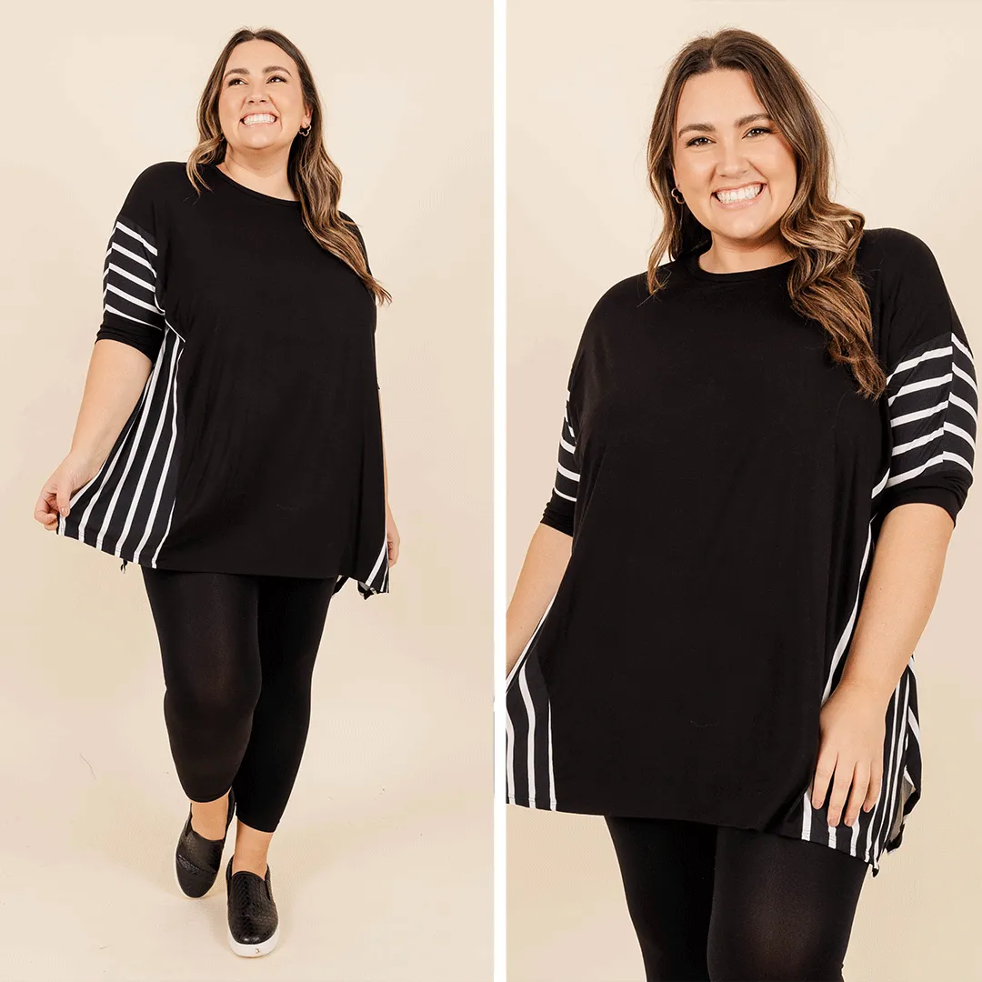 Finish The Story Tunic, Black