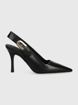 FURLA SIGN SLINGBACK SHOE IN BLACK