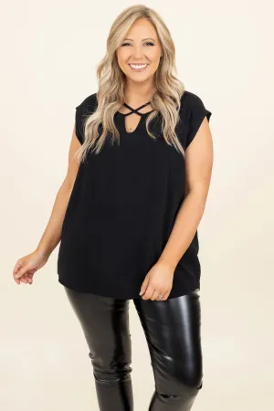 Graceful Side Top, Black