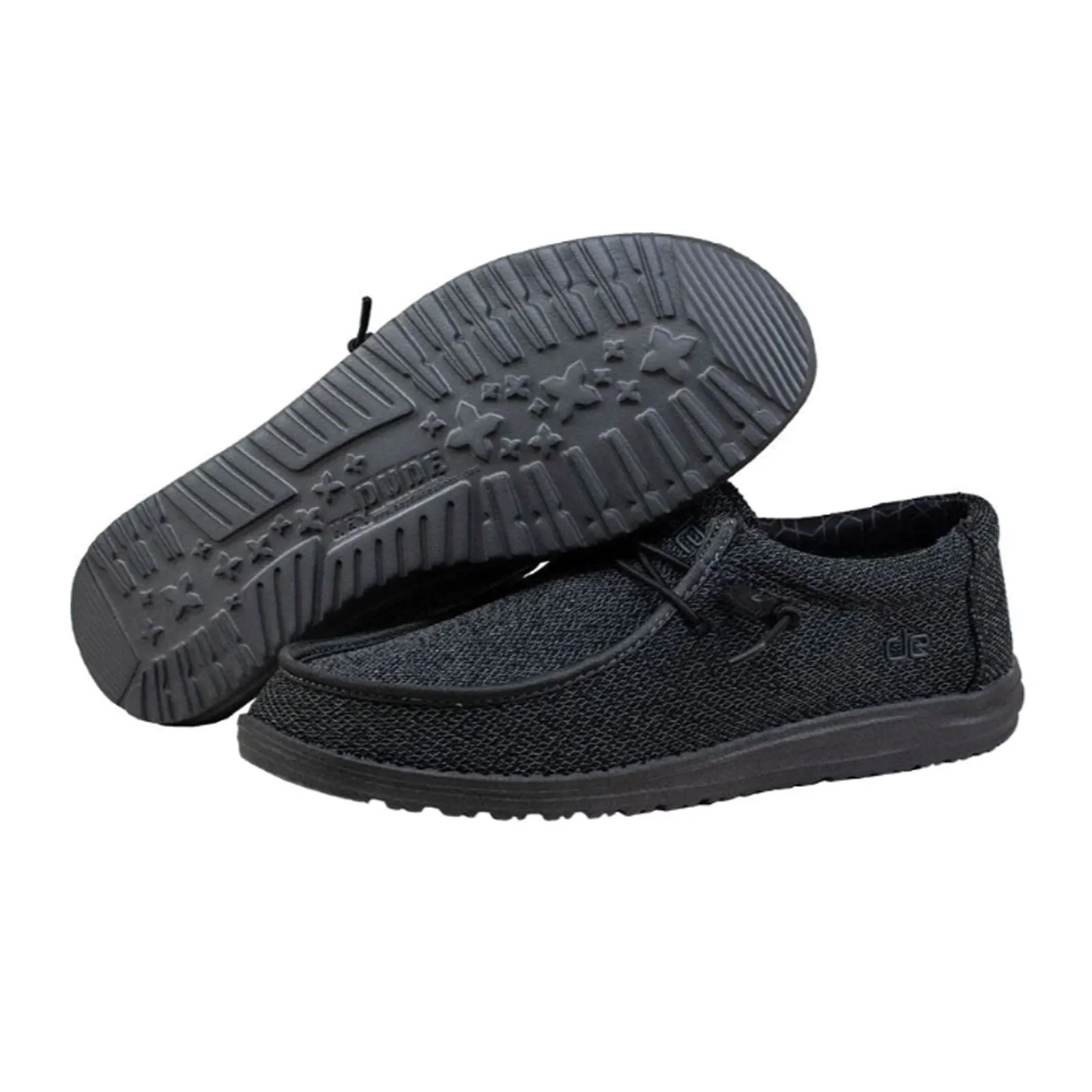 Hey Dude Wally Sox Micro Slip On (Men) - Total Black