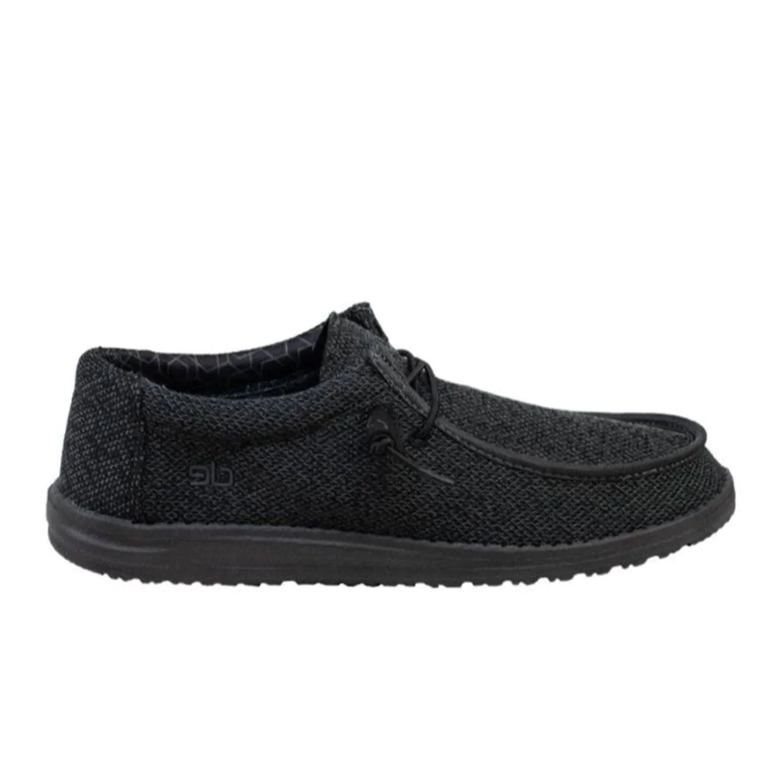 Hey Dude Wally Sox Micro Slip On (Men) - Total Black