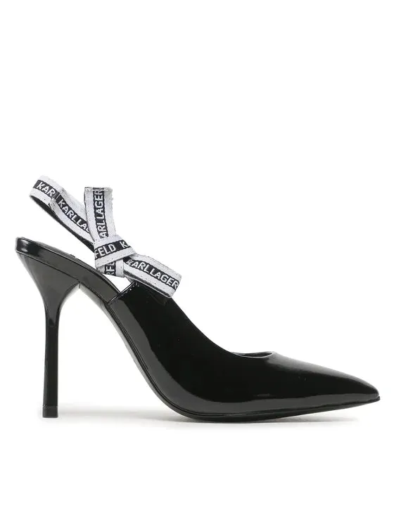 KARL LAGERFELD SARABANDE HEELS  IN BLACK