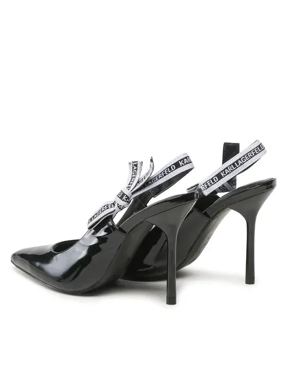 KARL LAGERFELD SARABANDE HEELS  IN BLACK