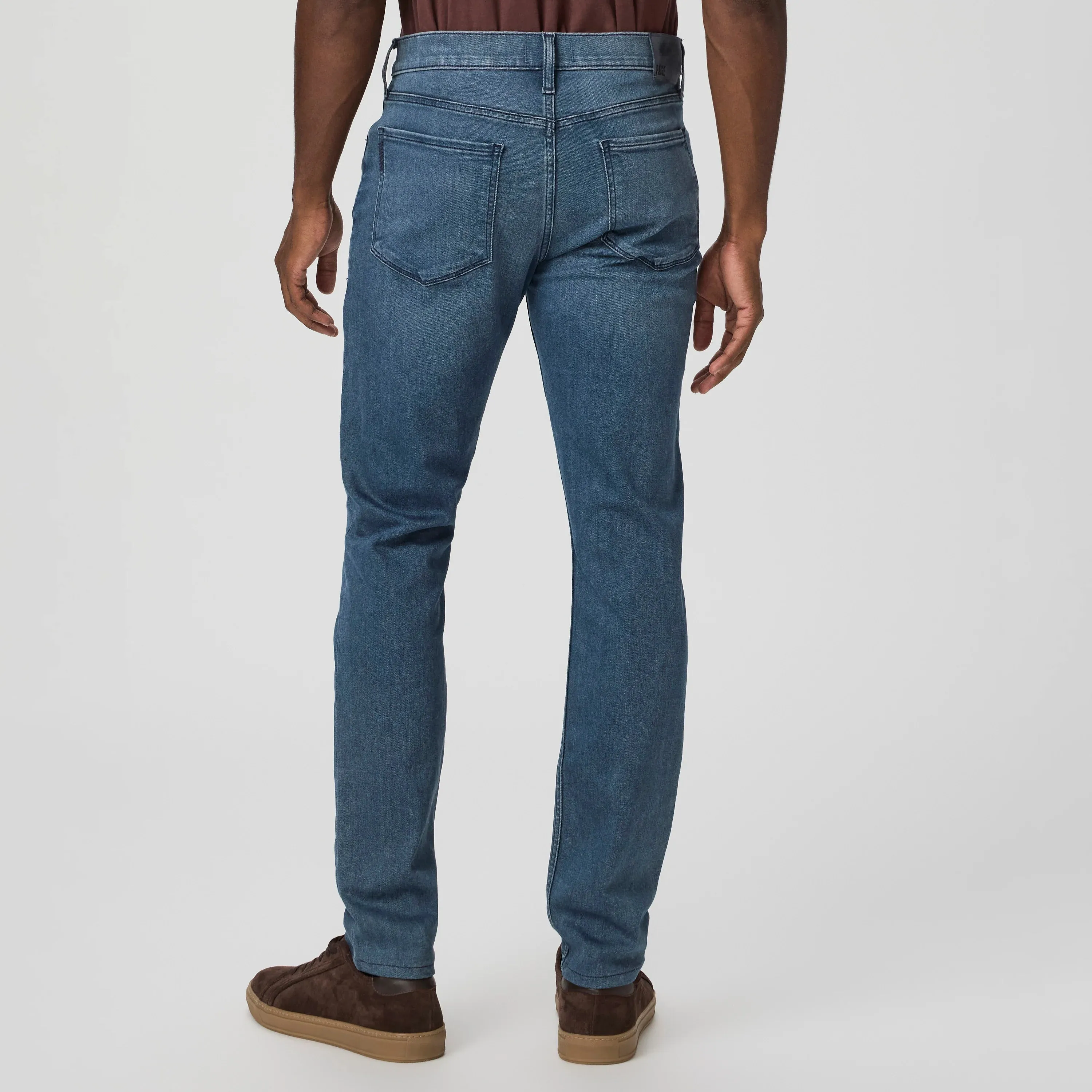 Lennox - Dego - Slim Fit Mid Blue Wash Transcend Jeans - PAIGE