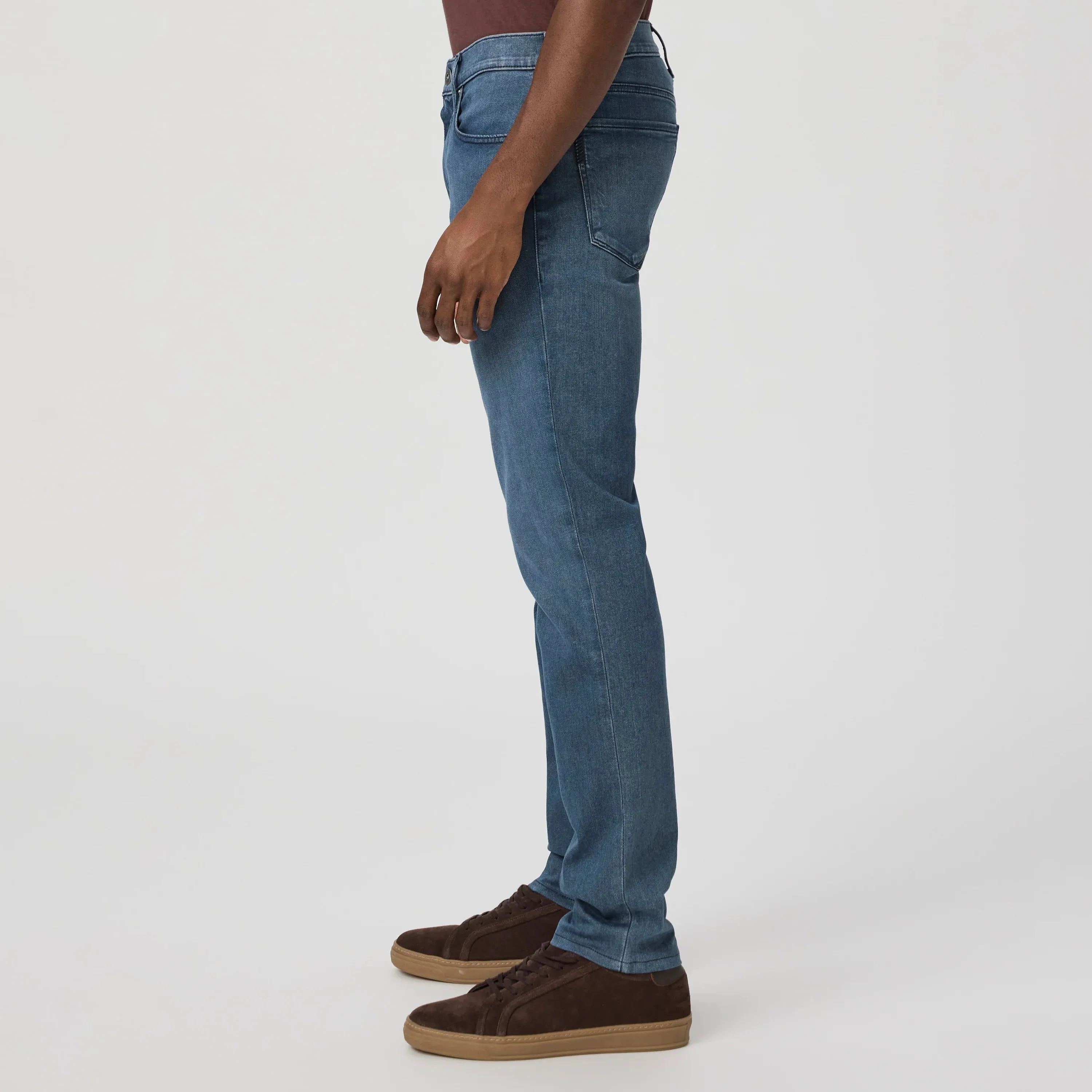 Lennox - Dego - Slim Fit Mid Blue Wash Transcend Jeans - PAIGE