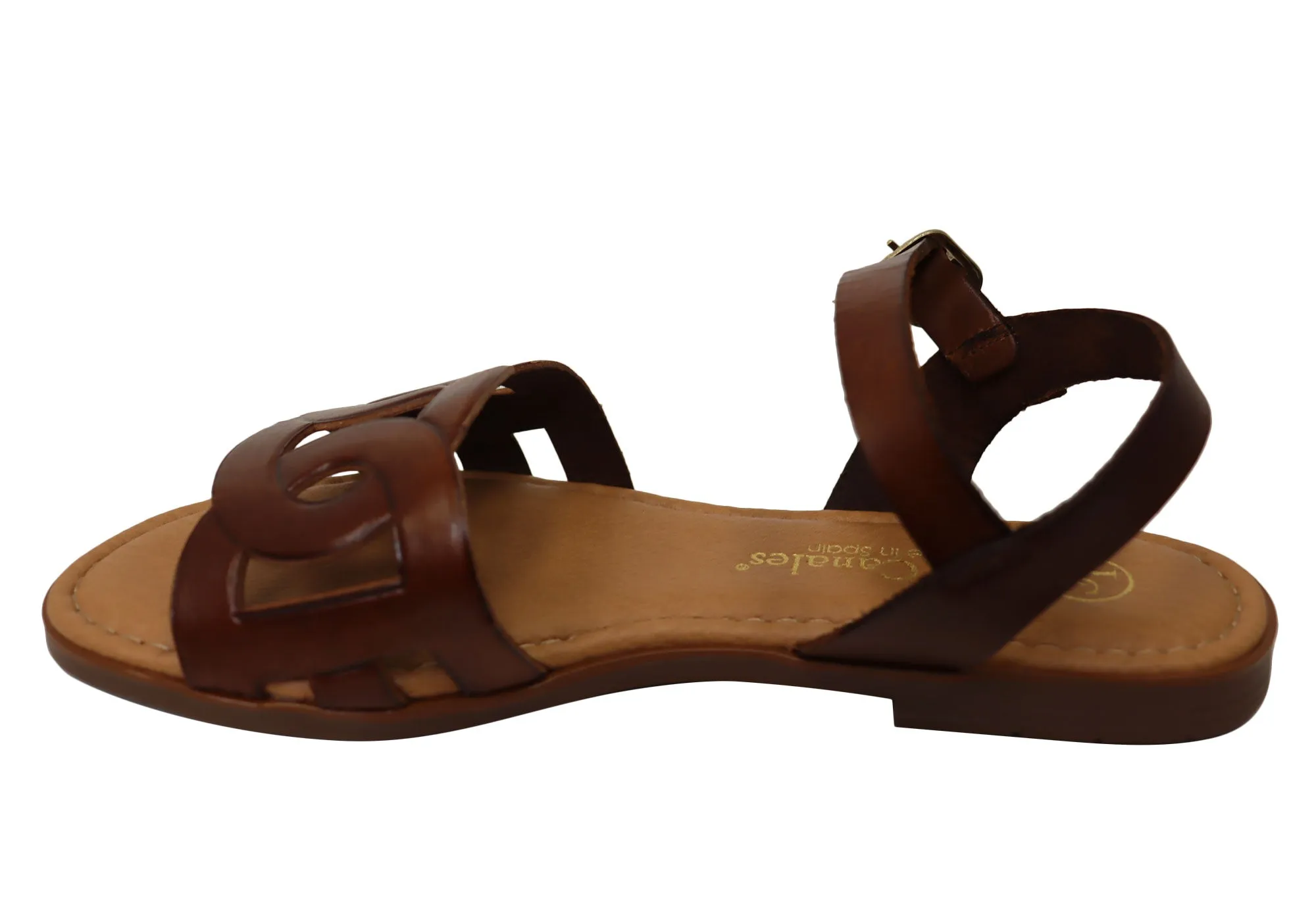 Lola Canales Corin Womens Comfortable Leather Sandals Made In Spain