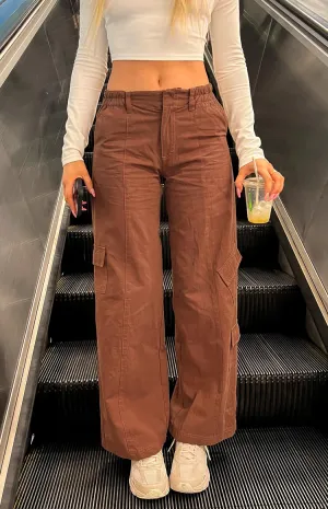 Millie Brown Low Rise Cargo Trousers