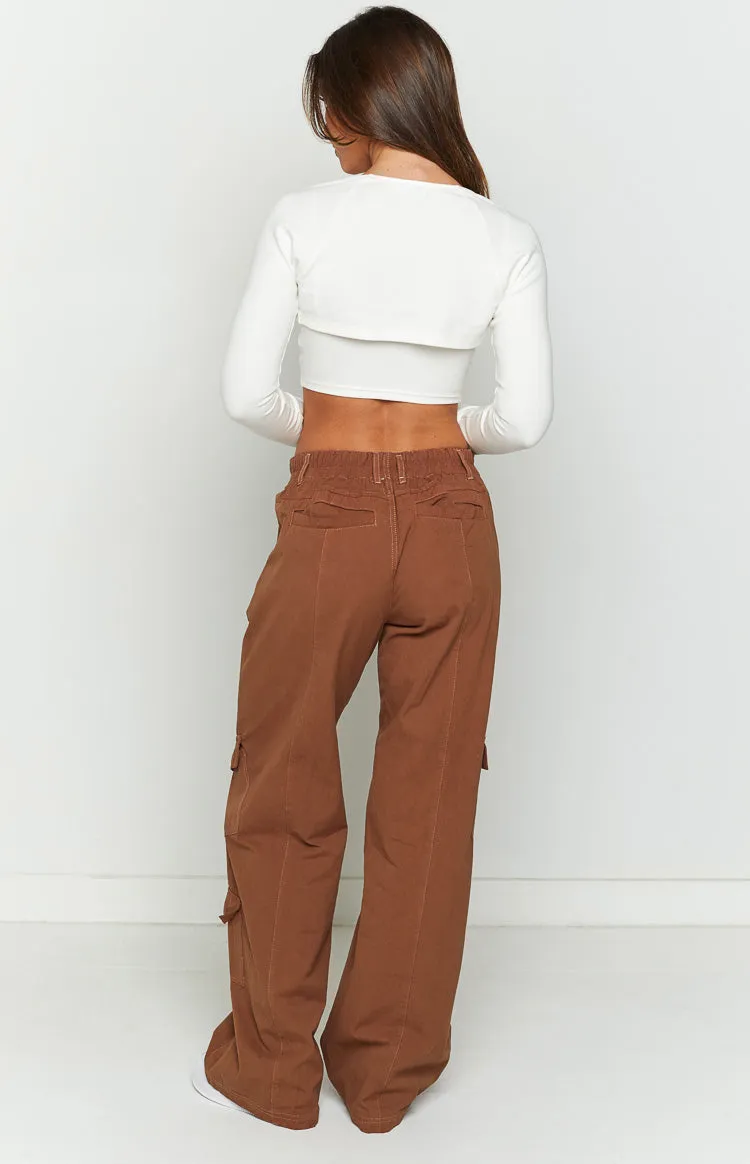 Millie Brown Low Rise Cargo Trousers