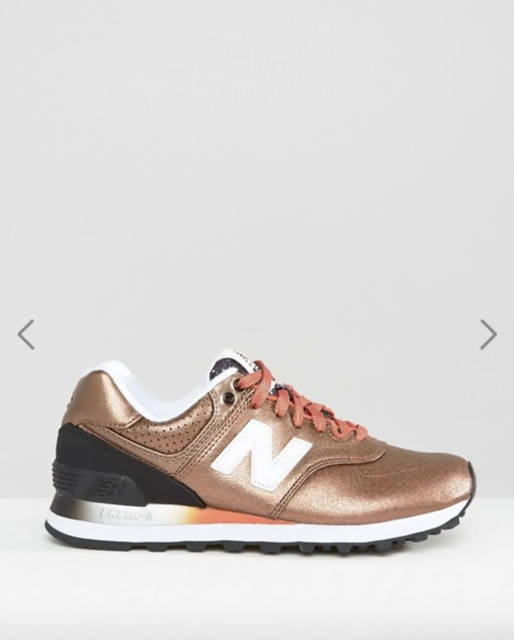 New Balance 574 Bronze Metallic Trainers