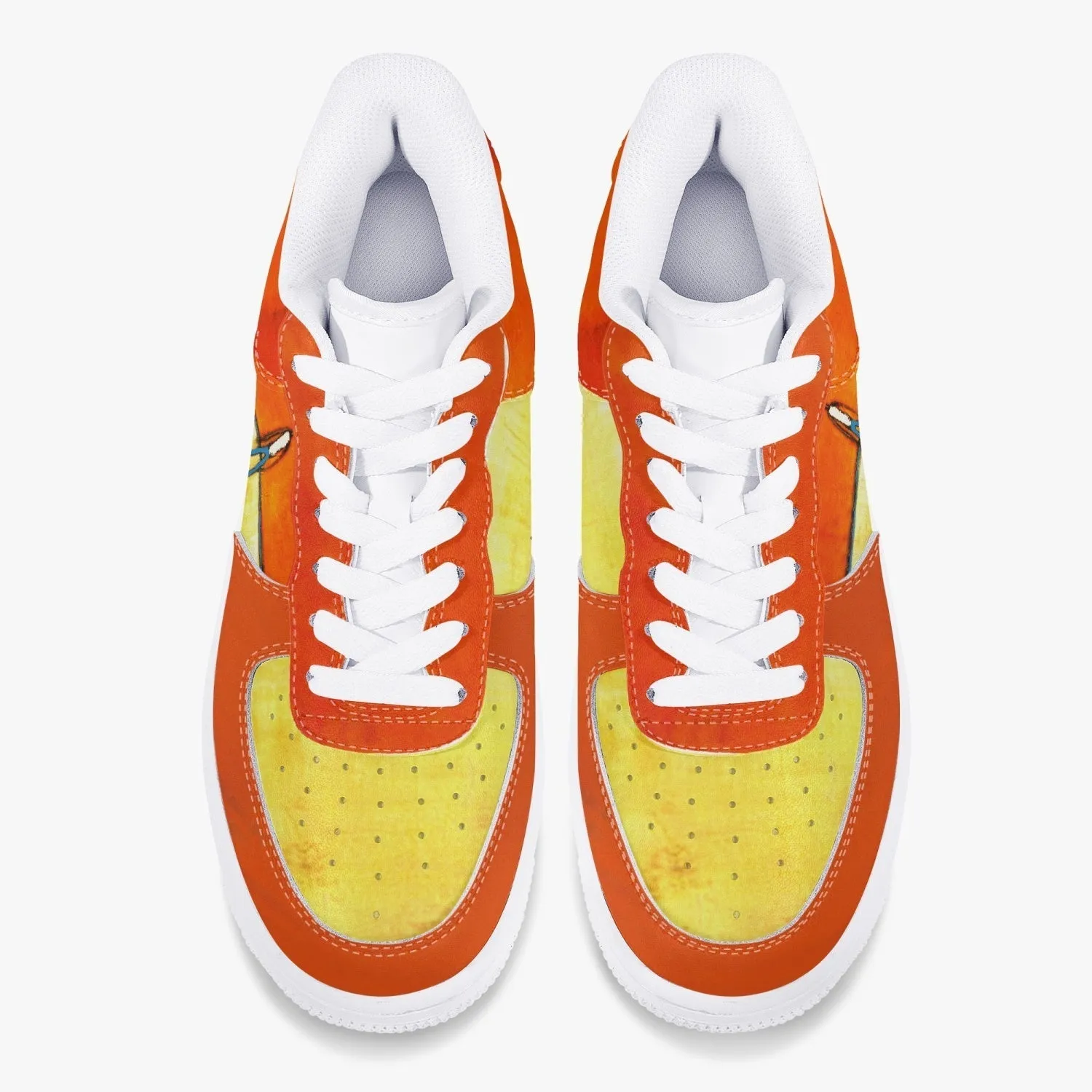 On Course Low-Top Leather Sports Sneakers