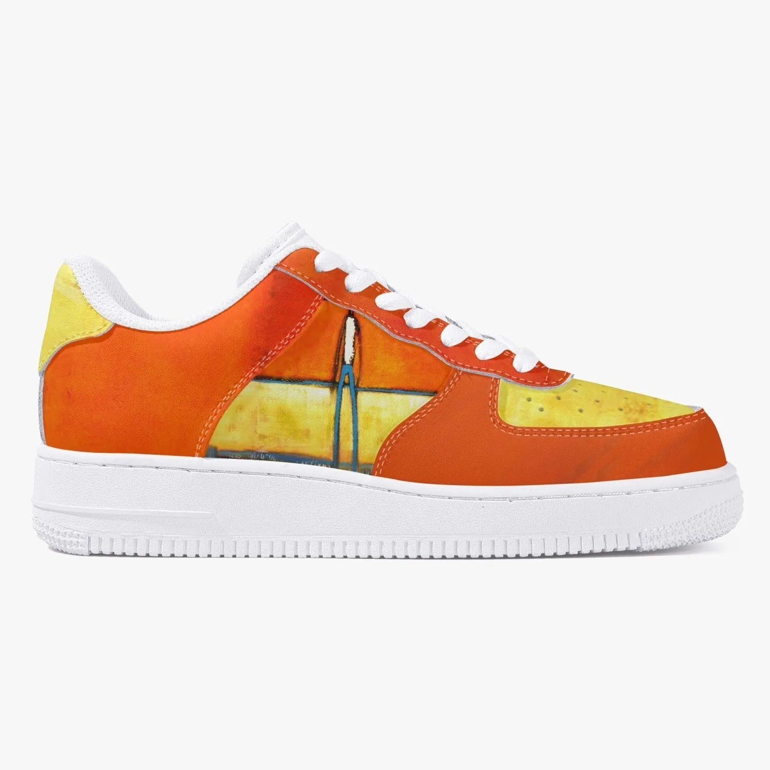 On Course Low-Top Leather Sports Sneakers