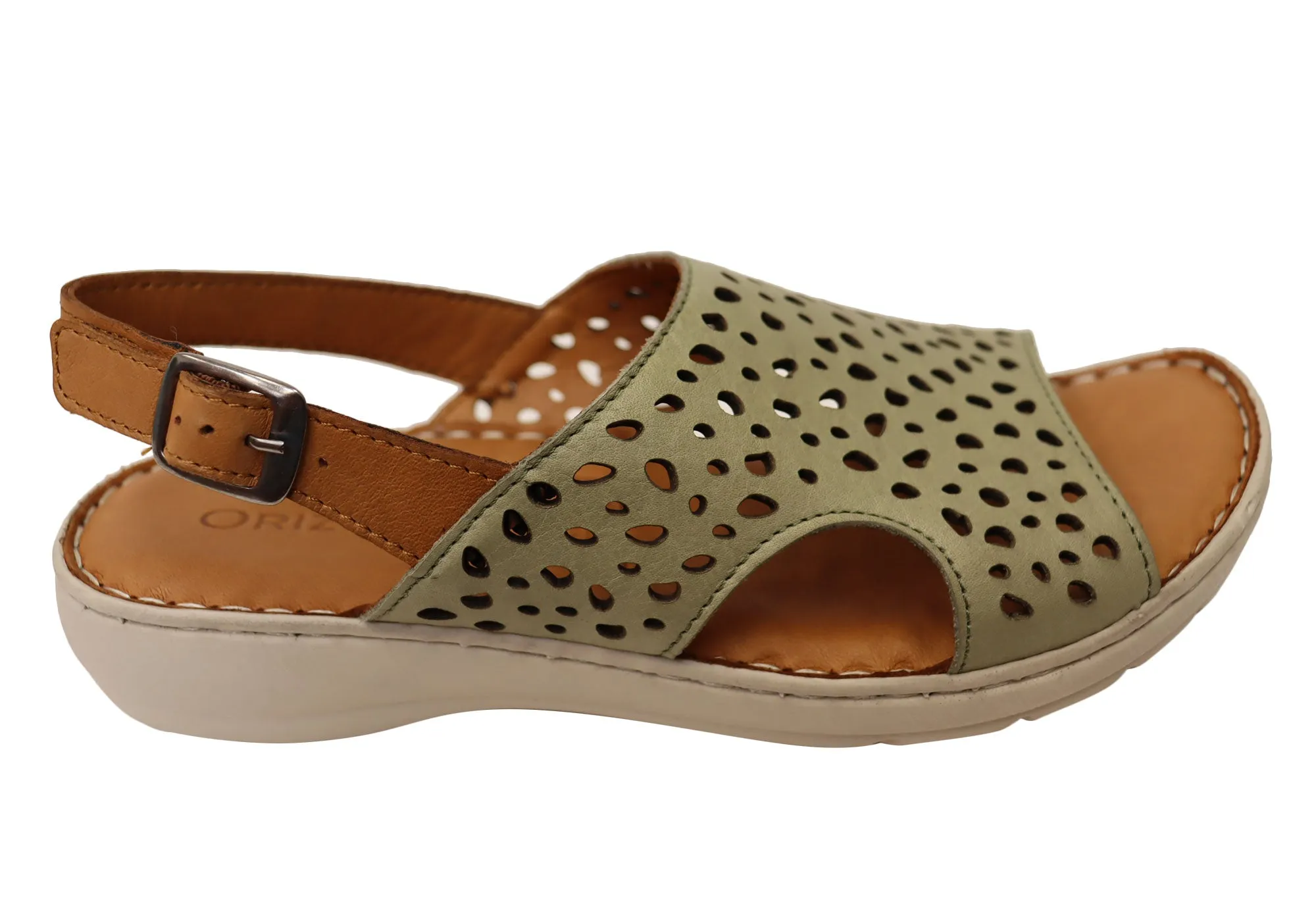 Orizonte Costena Womens European Comfortable Leather Sandals