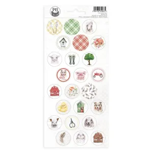 P13 Farm Sweet Farm Cardstock Stickers 4"X9" #03*