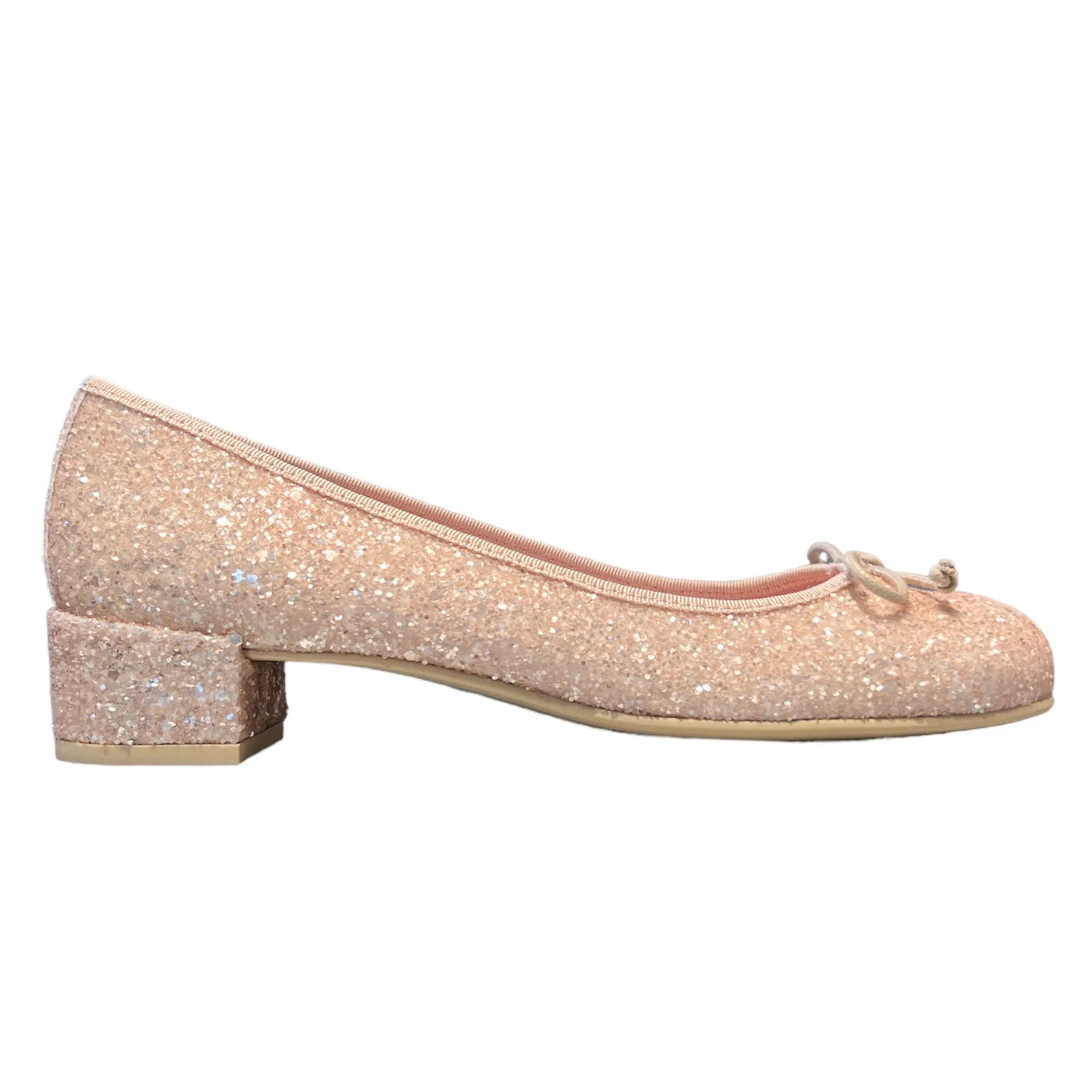 Pretty Ballerinas Womens Miriam Pink Sparkle Heels