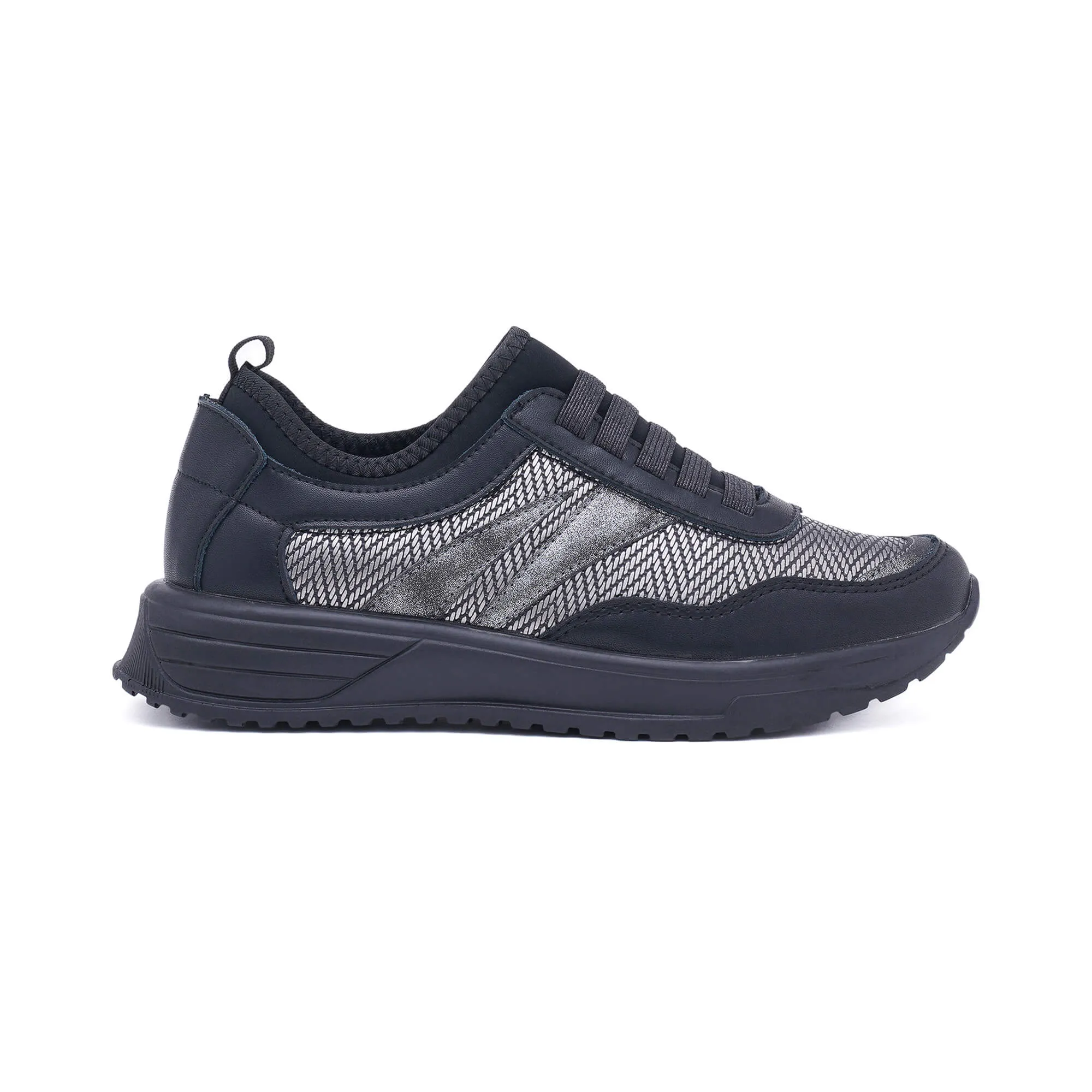 Ravenna Black Silver Sneakers