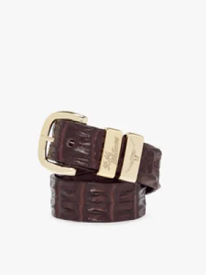 Saltwater Crocodile Belt - Men's 1.5" - Chestnut