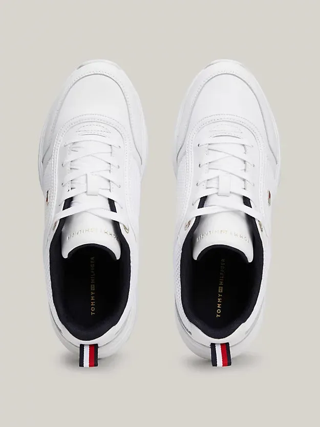 TOMMY HILFIGER Chunky Leather Trainer White