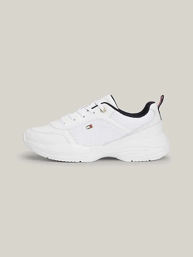 TOMMY HILFIGER Chunky Leather Trainer White