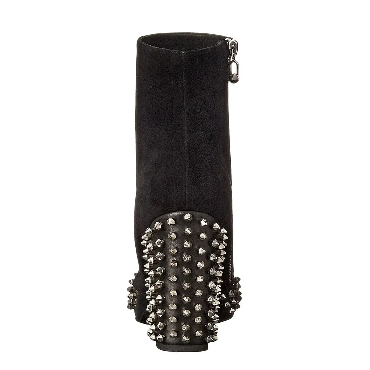 Trend4us Women's Studded Block Heel Ankle Boots