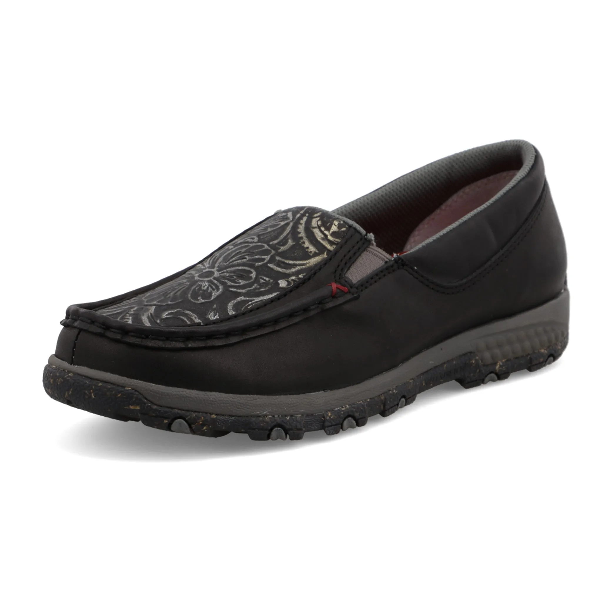 Twisted X Women's Black Tooled Cell Slip-On