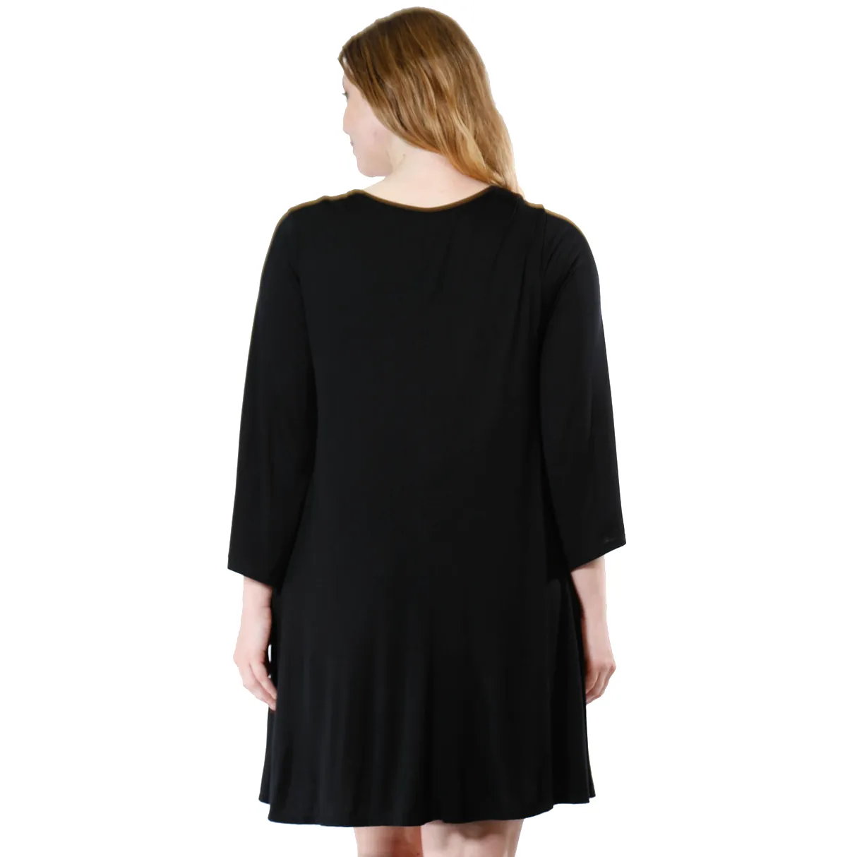 Women's Plus Size Drawstring Half Sleeve Blouse Dress