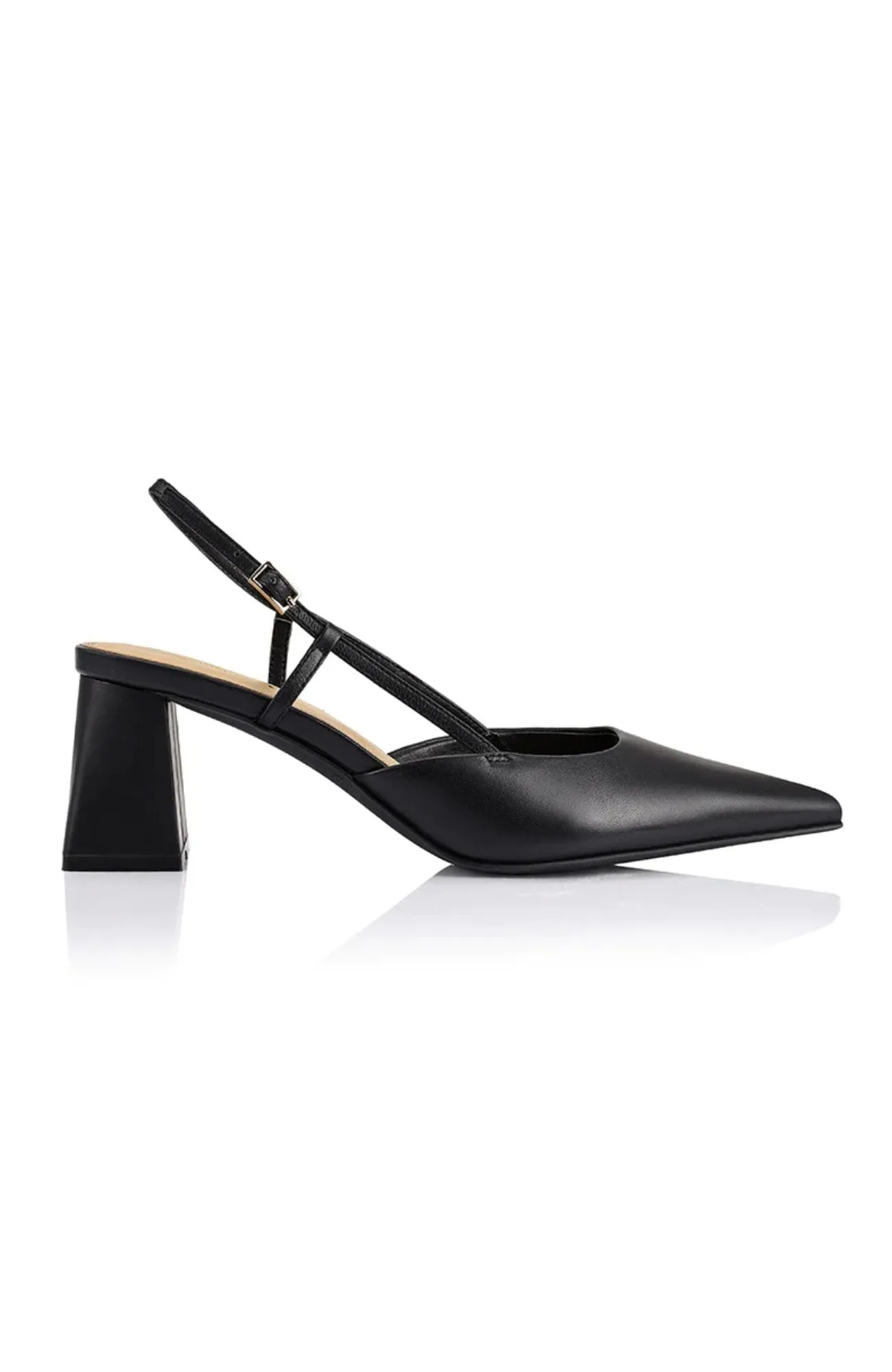 Yasmine Slingback Heels Black